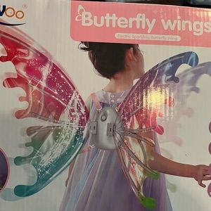 Battery operated butterfly fairy wings costume for costume